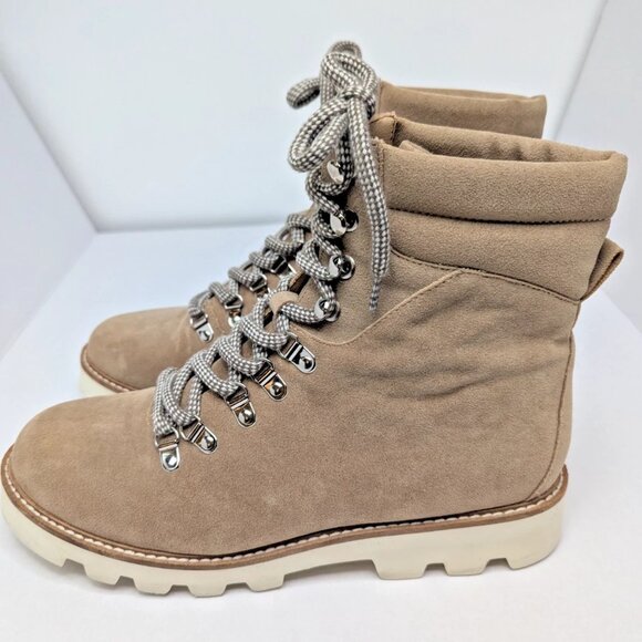 Mi.iM Arlene Boots Womens Khaki Size 9 Lace Up Design Trendy Casual Booties - Picture 3 of 8